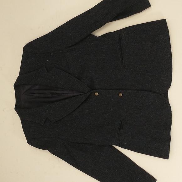 Donegal Tweed Irish Wool Blazer John Molloy md Ireland Dark Blue Jacket  Quality - Picture 7 of 8